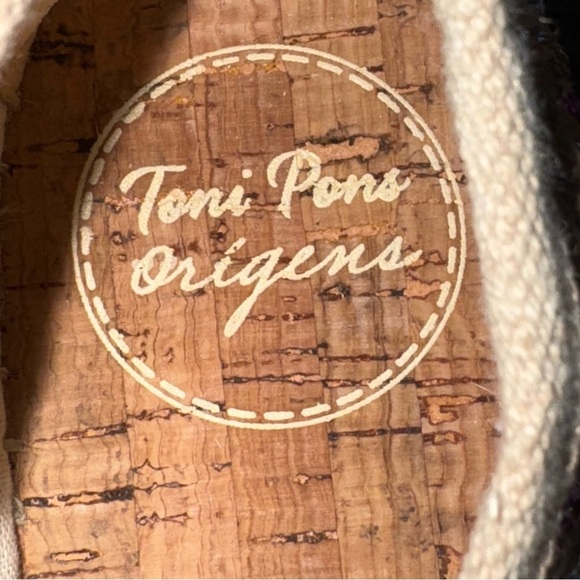 TONI PONS Embroidered Floral Espadrille Sneakers Beige Pink EU Size 39 US Size 8 - Picture 14 of 15